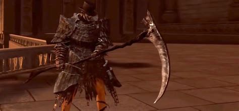 A great <b>scythe</b> wielded by Sister Elfriede, with a curved blade thinly coated by Painted World frost that easily breaks the guard of shields. . Dark souls 1 scythe